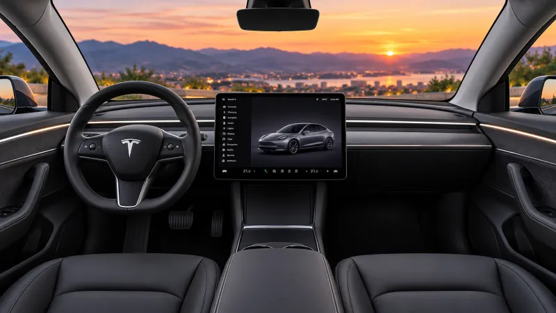 Model 3 interior